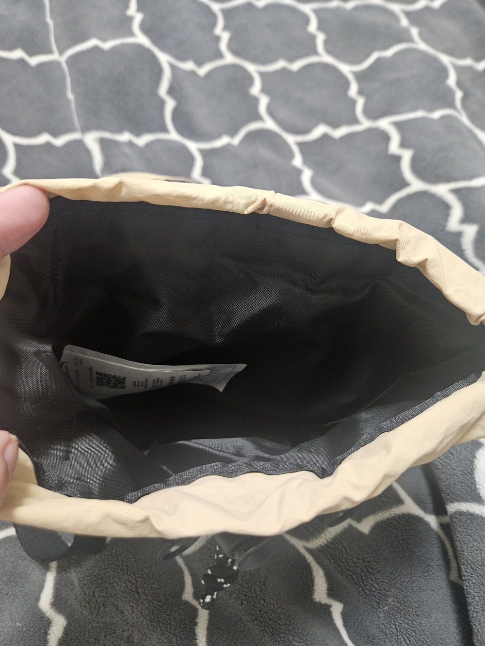 Puma Beige Mini Backpack with Black Straps - Picture 5 of 5